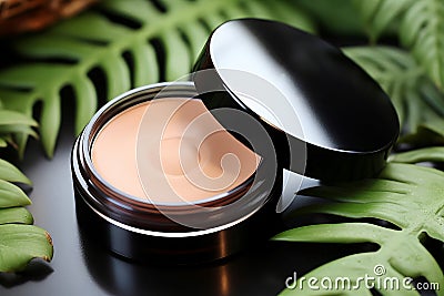 Makeup foundation cream. Generate Ai Stock Photo