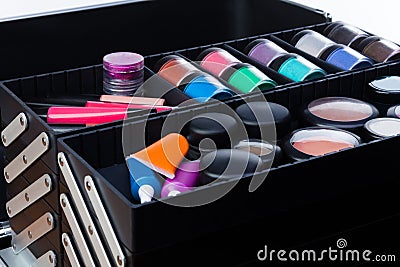 Makeup jars Stock Photo