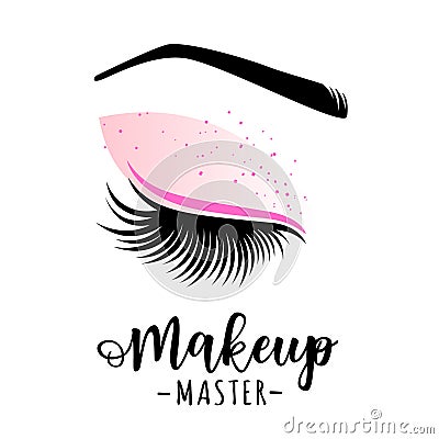 Makeup master logo Vector Illustration