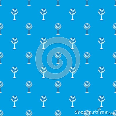 Makeup mirror pattern seamless blue Vector Illustration