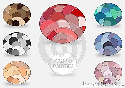 Makeup palettes Stock Photo