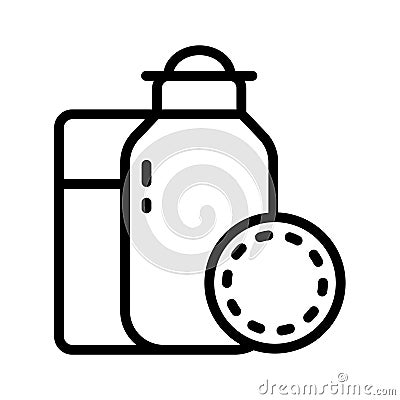 Makeup Remover icon vector image. Can also be used for web apps, mobile apps and print media Vector Illustration