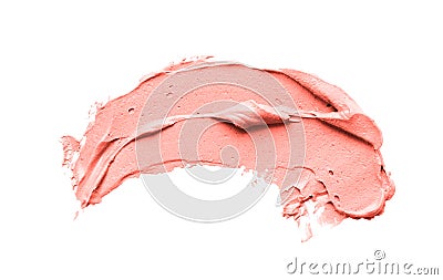 Makeup smear of creamy lipstic Stock Photo