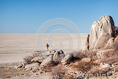 Makgadikgadi pans Stock Photo