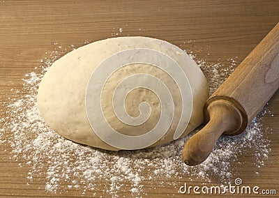 Making bread dough Stock Photo