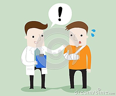 Making a doctor appointment Vector Illustration