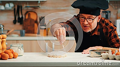 Making dough baking cookies Stock Photo
