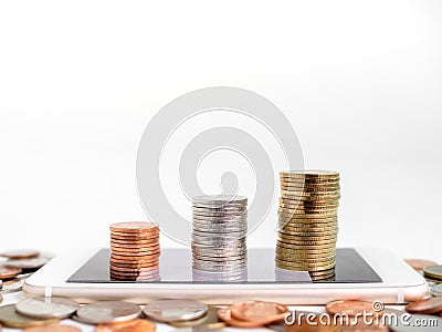 Making money online Stock Photo