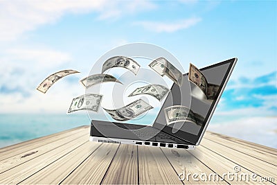 Making Money Online Stock Photo