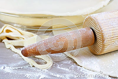 Making Pie Crust Stock Photo