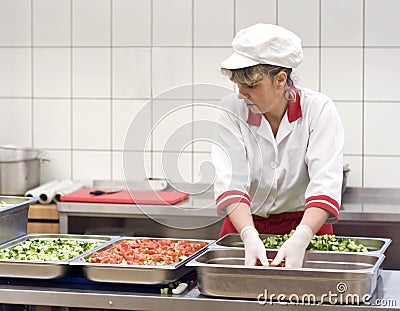 Making salad Stock Photo