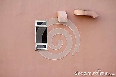 Making windows in a simple way and prioritizing function without paying attention to the outer appearance Stock Photo