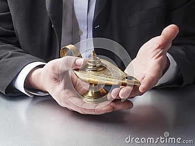 Making a wish management Stock Photo