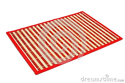 A makisu, a japanese bamboo mat Stock Photo