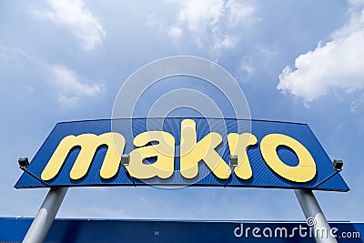 Makro sign at branch Editorial Stock Photo