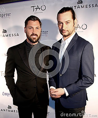 Maksim Chmerkovskiy, Constantine Maroulis Editorial Stock Photo