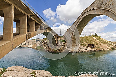 Malabadi Bridge, Turkey Stock Photo