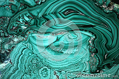 Malachite as Background Stock Photo