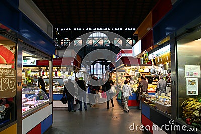 Malaga, Atarazanas covered market Editorial Stock Photo