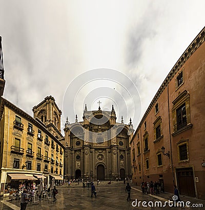 Malaga cathedral Editorial Stock Photo