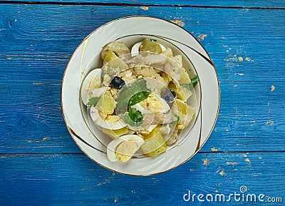 Malaga style salad Stock Photo