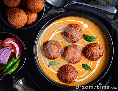 Malai kofta Indian curry Stock Photo