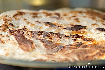 Malawach or malawah: traditional bread of Yemenite Jews Stock Photo