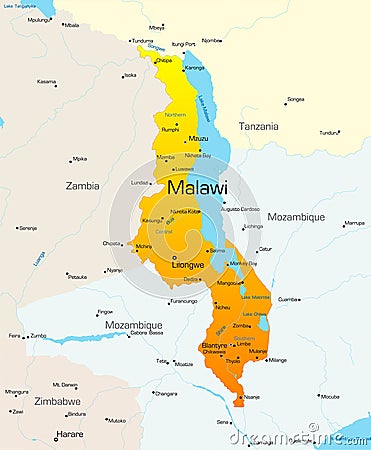 Malawi Vector Illustration