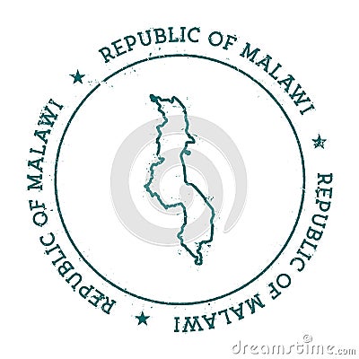 Malawi vector map. Vector Illustration