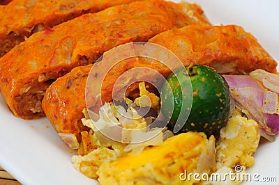 Malay fish delicacy Stock Photo