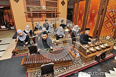 Malay gamelan Gamelan Melayu Editorial Stock Photo