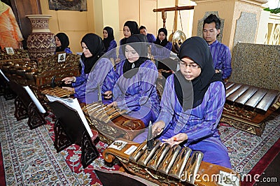 Malay gamelan Gamelan Melayu Editorial Stock Photo