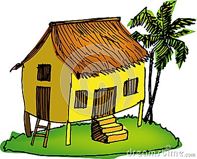 Malay House Stock Image - Image: 3717881