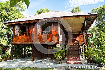 Malay Traditional House Stock Photo