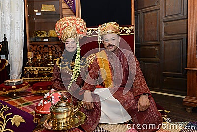 Malay Wedding Couple Editorial Stock Photo