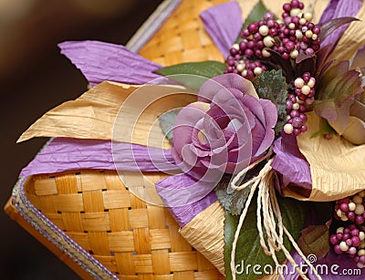 Malay Wedding Gift Box Stock Photo