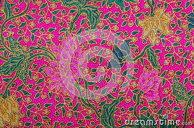 Malaysia Batik Pattern XI Stock Photo