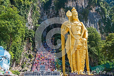 Malaysia - 12 Febuary 2017 :: Batu caves popular place to visit Editorial Stock Photo