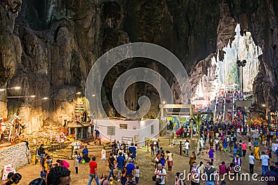 Malaysia - 12 Febuary 2017 :: Batu caves popular place to visit Editorial Stock Photo