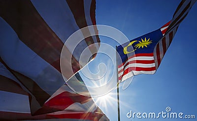 Malaysia Flag Stock Photo