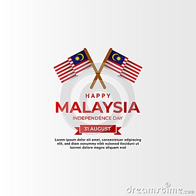 Malaysia independence day Vector Illustration