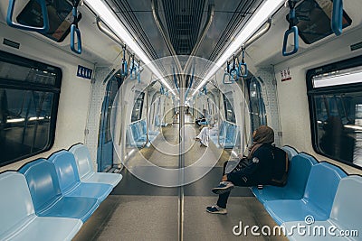 MRT - Mass Rapid Transit in Malaysia. Lightrail, economic. Editorial Stock Photo