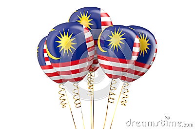 Malaysia patriotic balloons, holyday Stock Photo