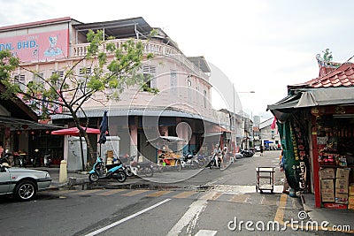 Malaysia Penang street view Editorial Stock Photo