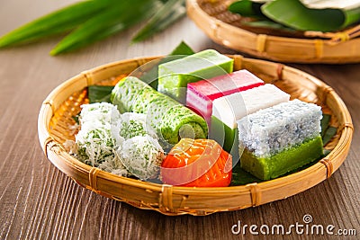 Malaysia popular assorted sweet dessert or simply known as kueh or kuih Stock Photo