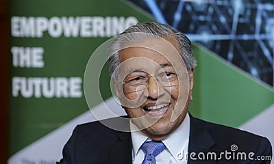 Malaysia Prime Minister Mahathir Mohamad Editorial Stock Photo