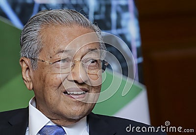 Malaysia Prime Minister Mahathir Mohamad Editorial Stock Photo