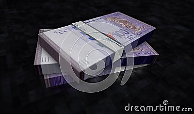 Malaysia Ringgit money banknotes pack 3d illustration Cartoon Illustration