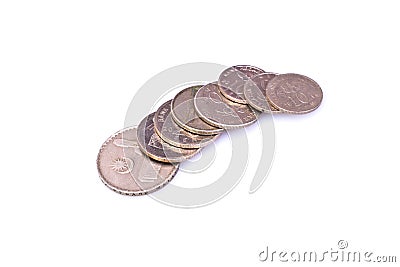 Malaysian Coins Stock Photo