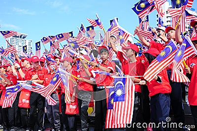 Malaysian National Day 2012 Editorial Stock Photo